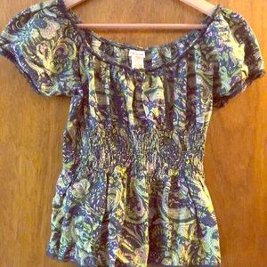 Multi color top